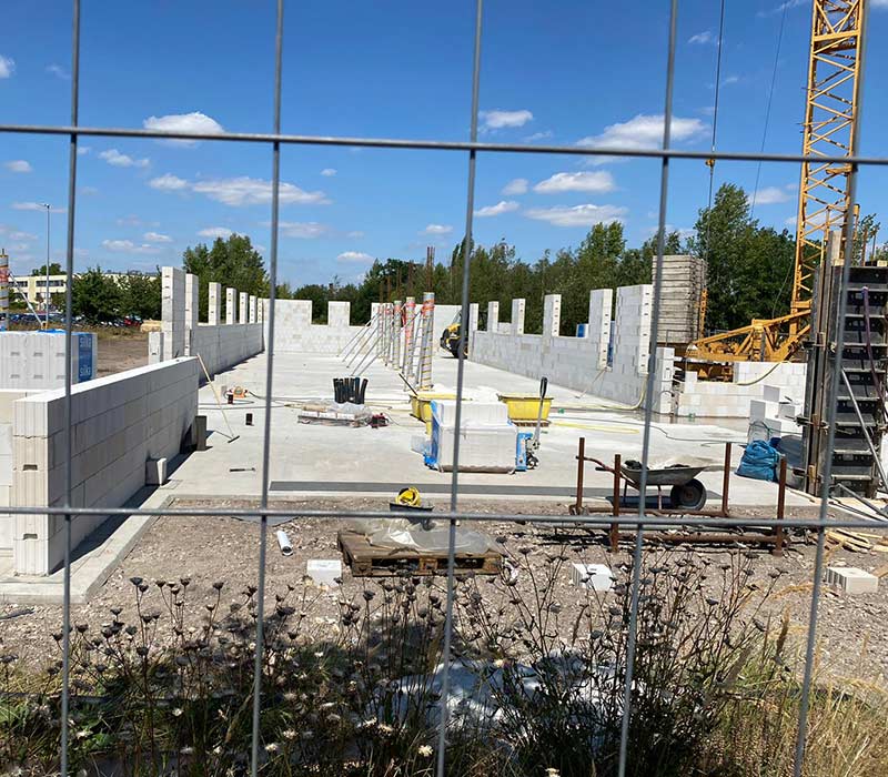 29.07.2020 - Gebäude Rohbauphase Außenwände - DigitCube